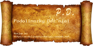 Podolinszky Dániel névjegykártya