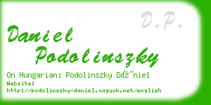 daniel podolinszky business card